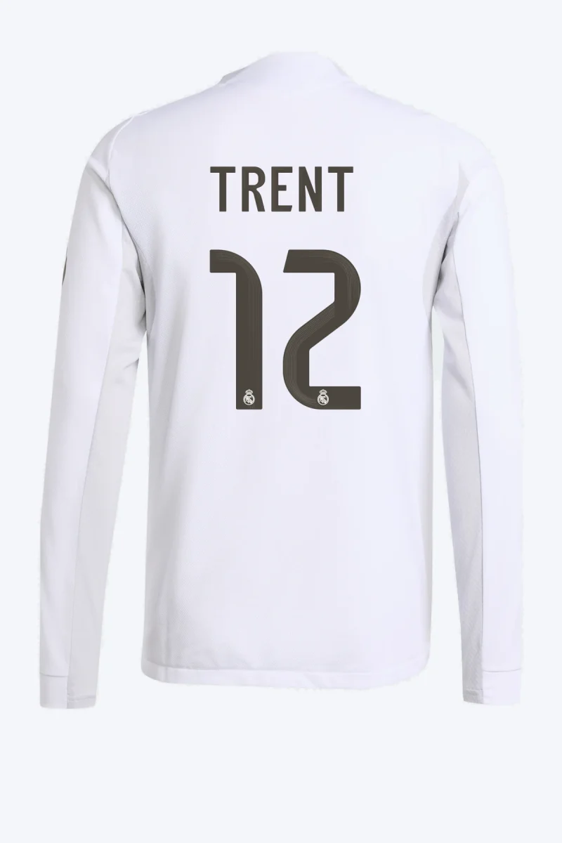 Trent 12 Voetbalshirt - Real Madrid 25/26 Lange Mouw Thuis Authentic