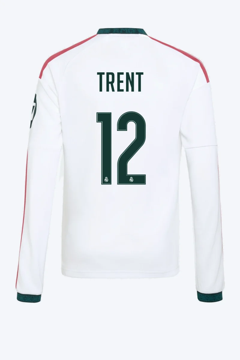 Trent 12 Voetbalshirt - Real Madrid 26/27 Thuis Lange Mouw Kids