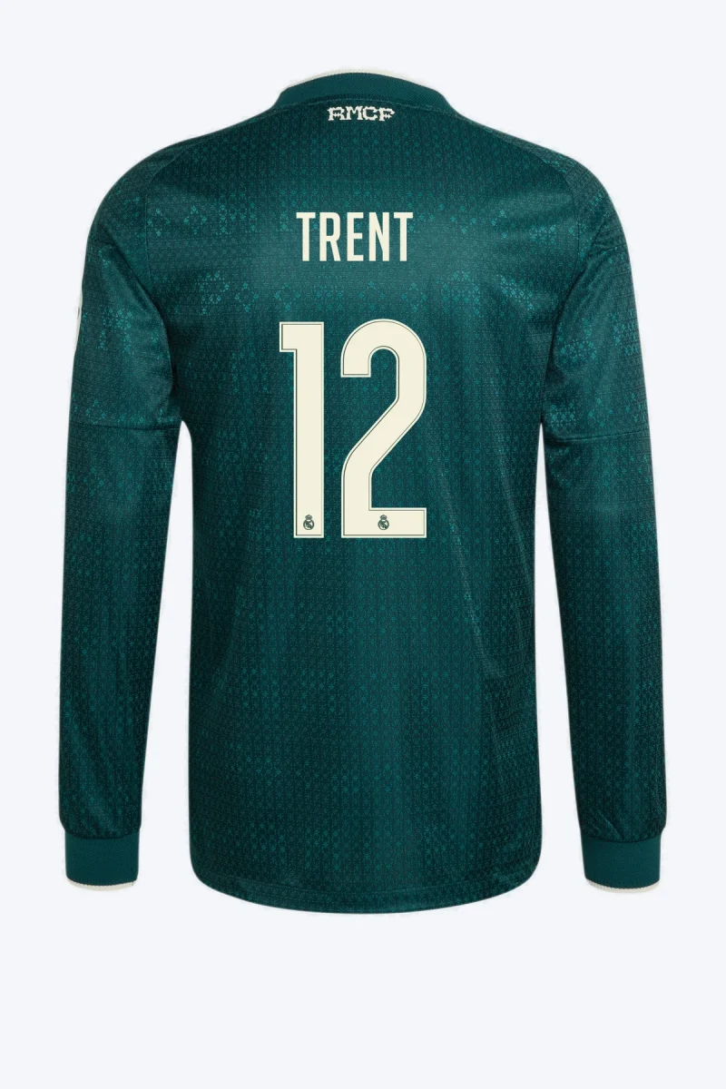 Trent 12 Voetbalshirt - Real Madrid 26/27 Uit Authentic Lange Mouw
