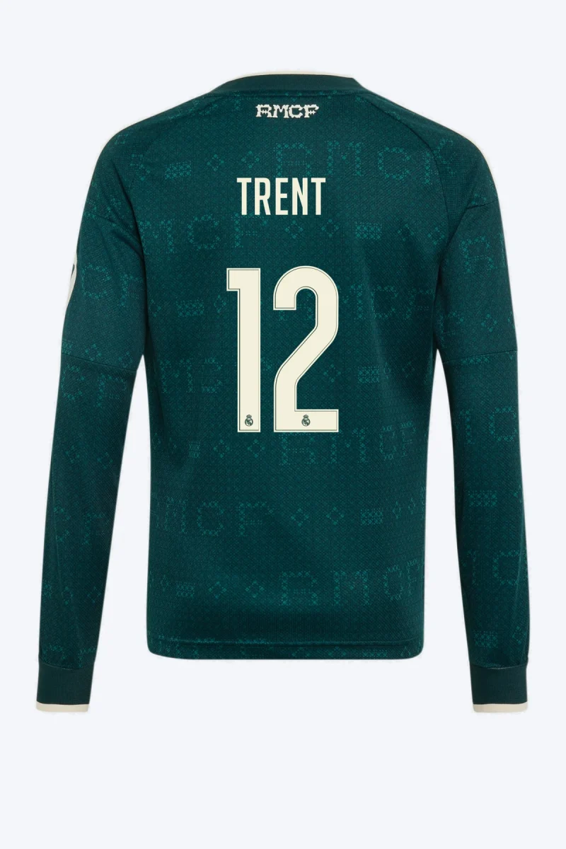 Trent 12 Voetbalshirt - Real Madrid 26/27 Uit Lange Mouw Kids