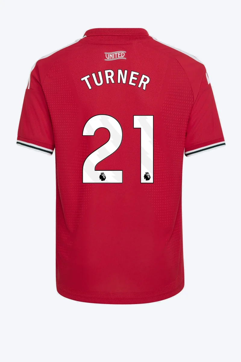Turner 21 Voetbalshirt - Manchester United 26/27 Thuis Authentic Kids