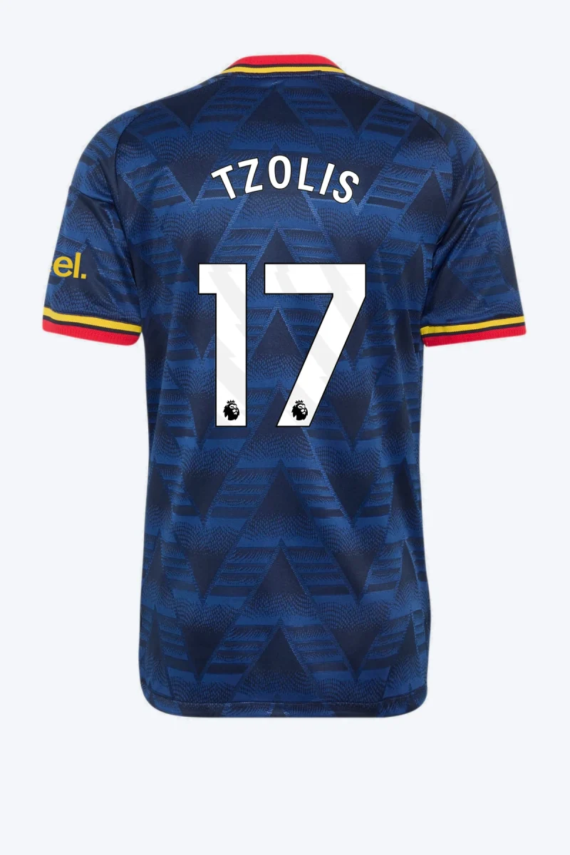 Tzolis 17 Voetbalshirt - Arsenal FC 26/27 Uit Authentic