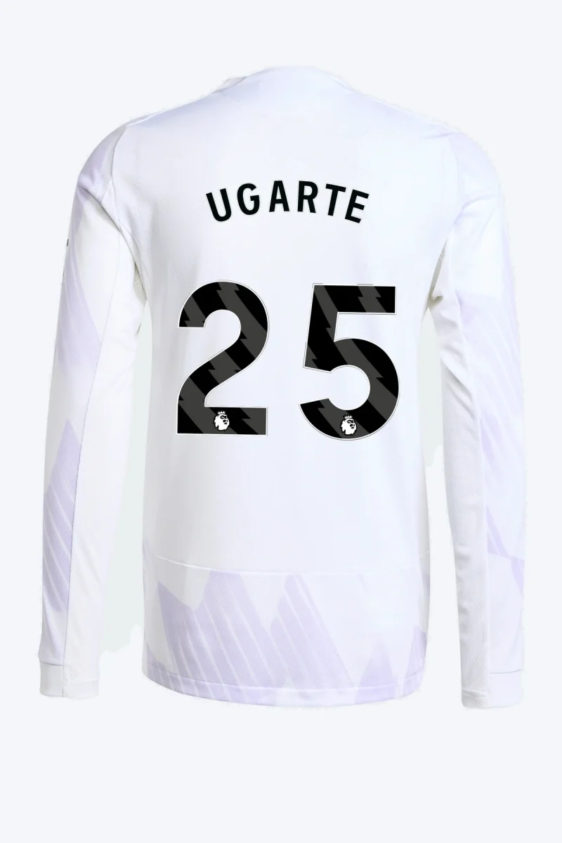 Ugarte 25 Voetbalshirt - Manchester United 25/26 Lange Mouw Uit Authentic