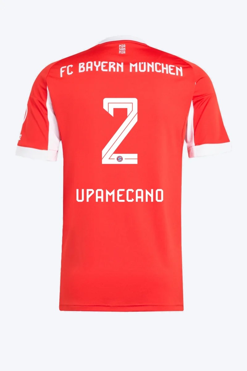 Upamecano 2 Voetbalshirt - FC Bayern 25/26 Thuis