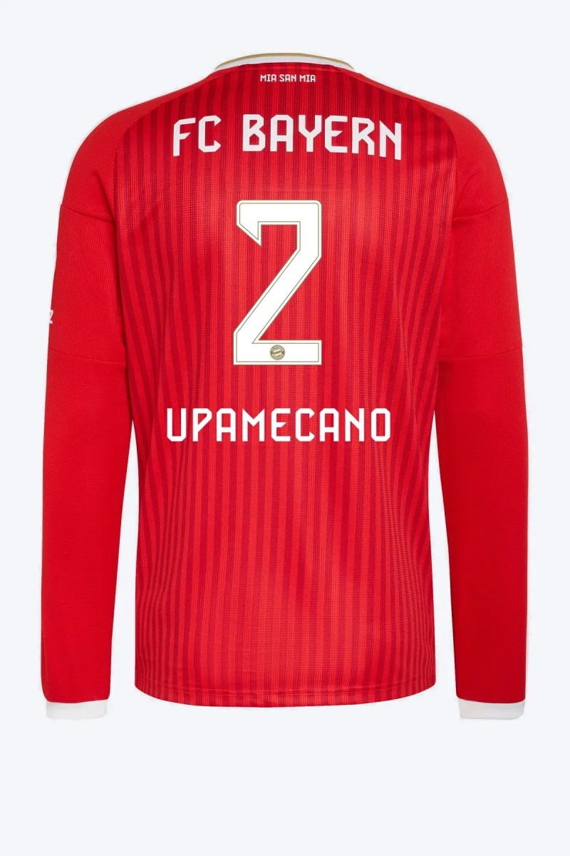 Upamecano 2 Voetbalshirt - FC Bayern 26/27 Thuis Lange Mouw