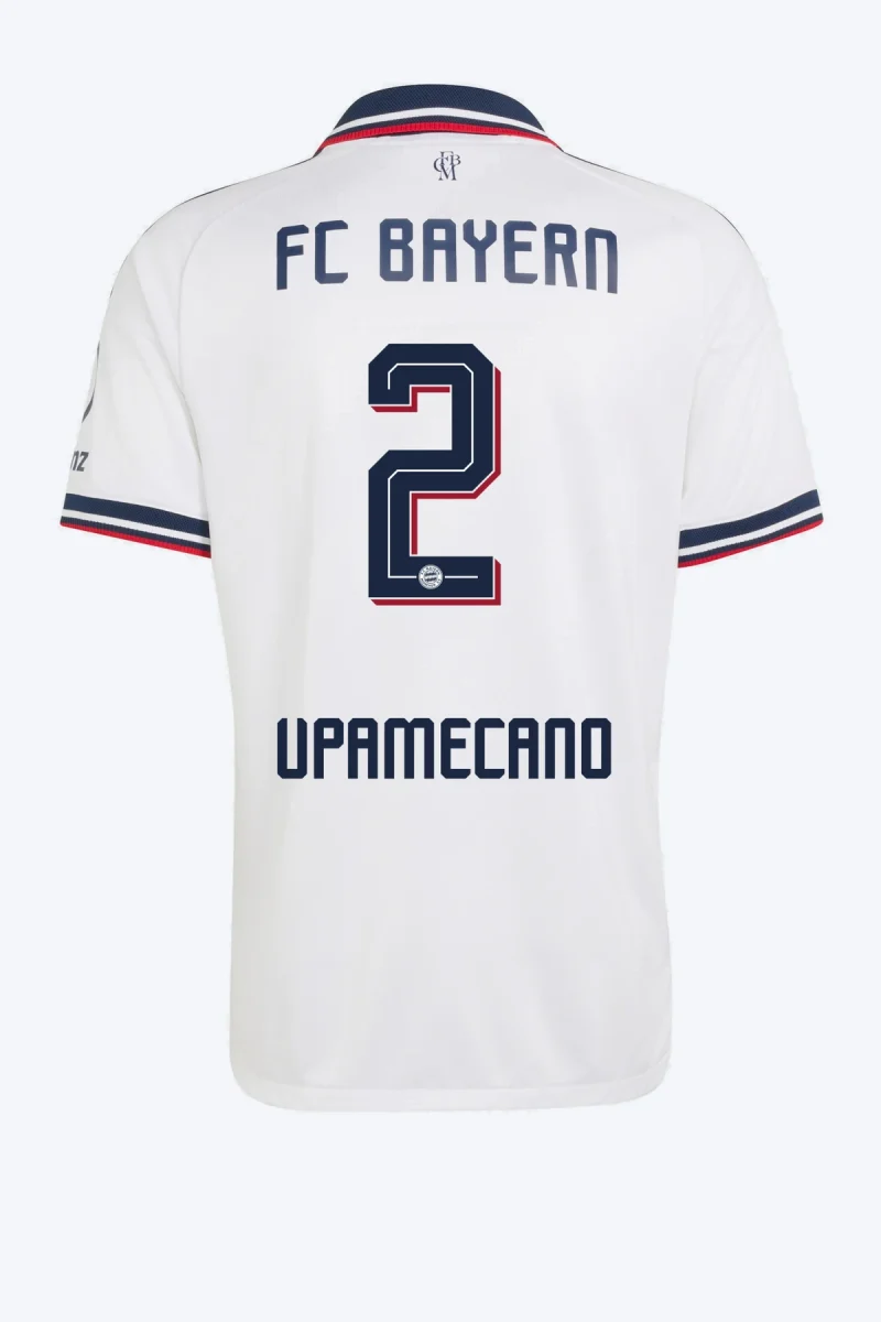 Upamecano 2 Voetbalshirt - FC Bayern 26/27 Uit Authentic
