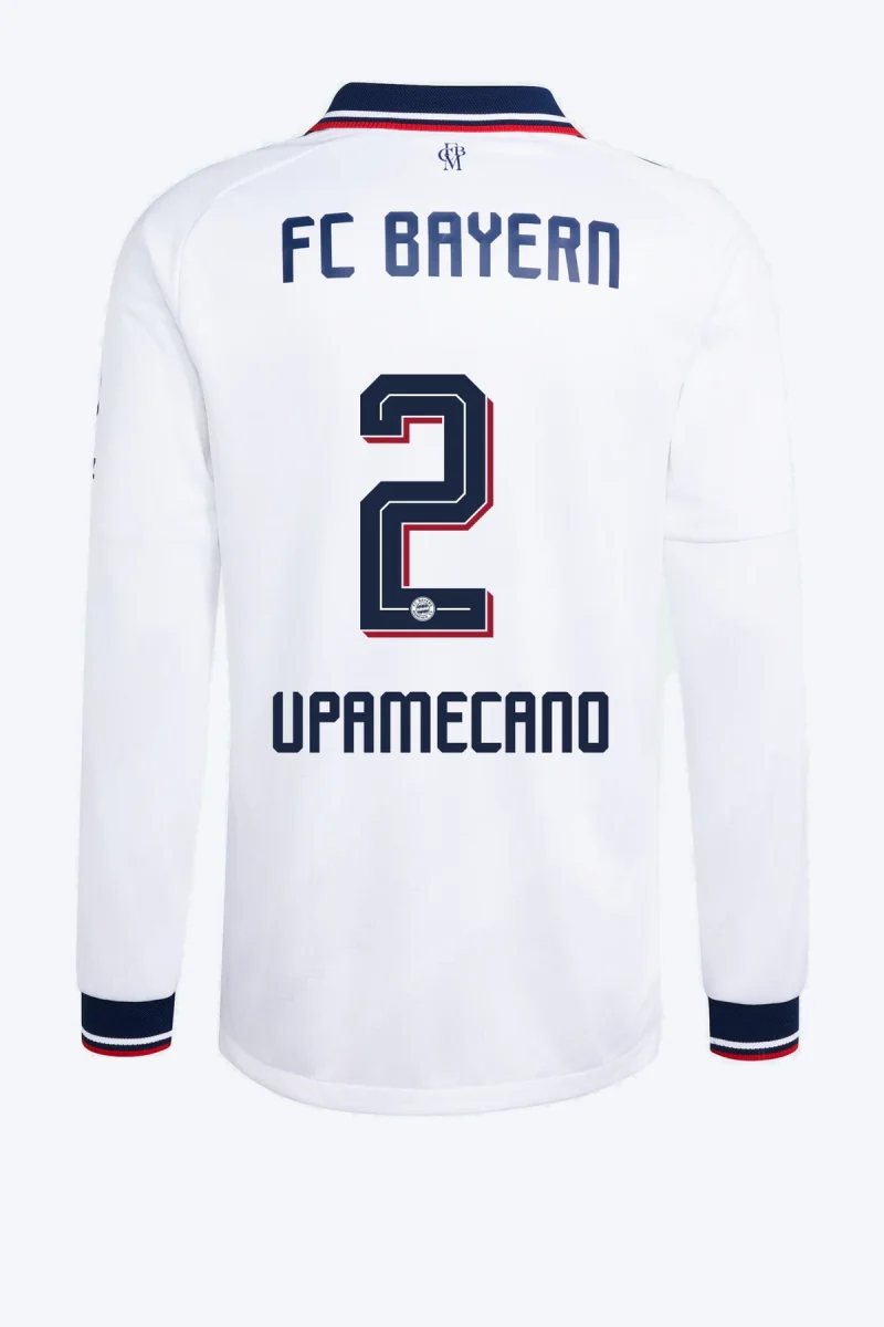 Upamecano 2 Voetbalshirt - FC Bayern 26/27 Uit Authentic Longsleeve