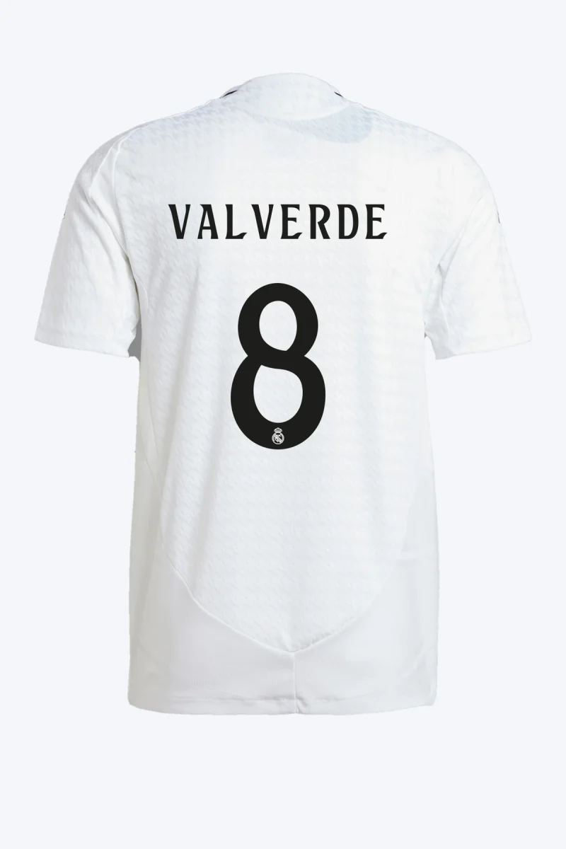 Valverde 8 Voetbalshirt - Real Madrid 24/25 Thuis Authentic