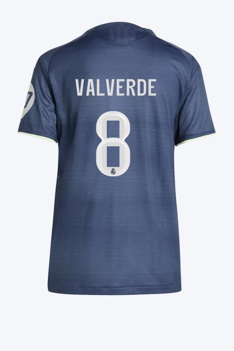 Valverde 8 Voetbalshirt - Real Madrid 25/26 Uit Authentic