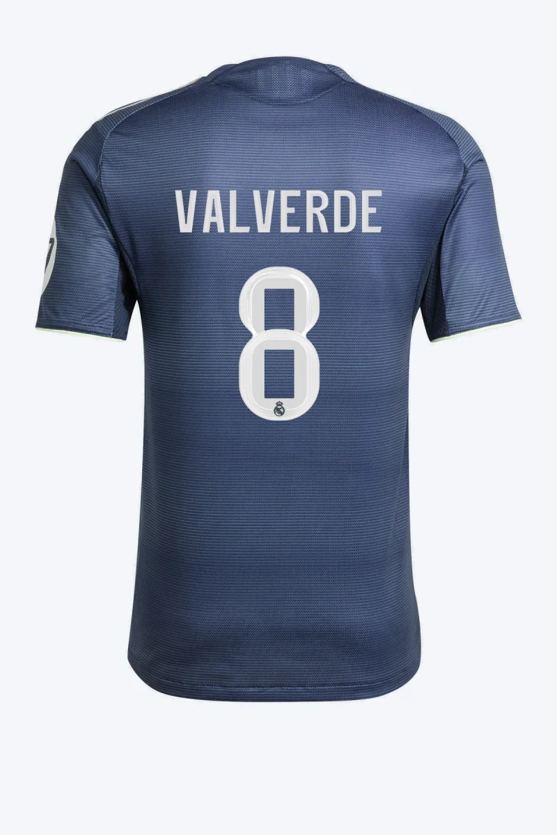 Valverde 8 Voetbalshirt - Real Madrid 25/26 Uit Authentic