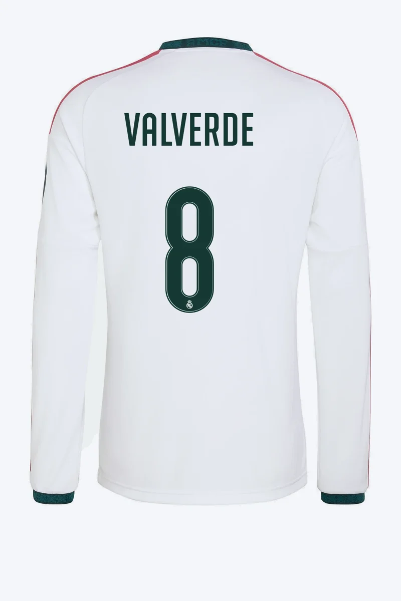 Valverde 8 Voetbalshirt - Real Madrid 26/27 Thuis Lange Mouw