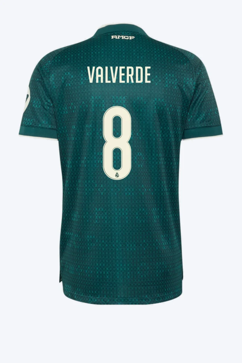 Valverde 8 Voetbalshirt - Real Madrid 26/27 Uit Authentic