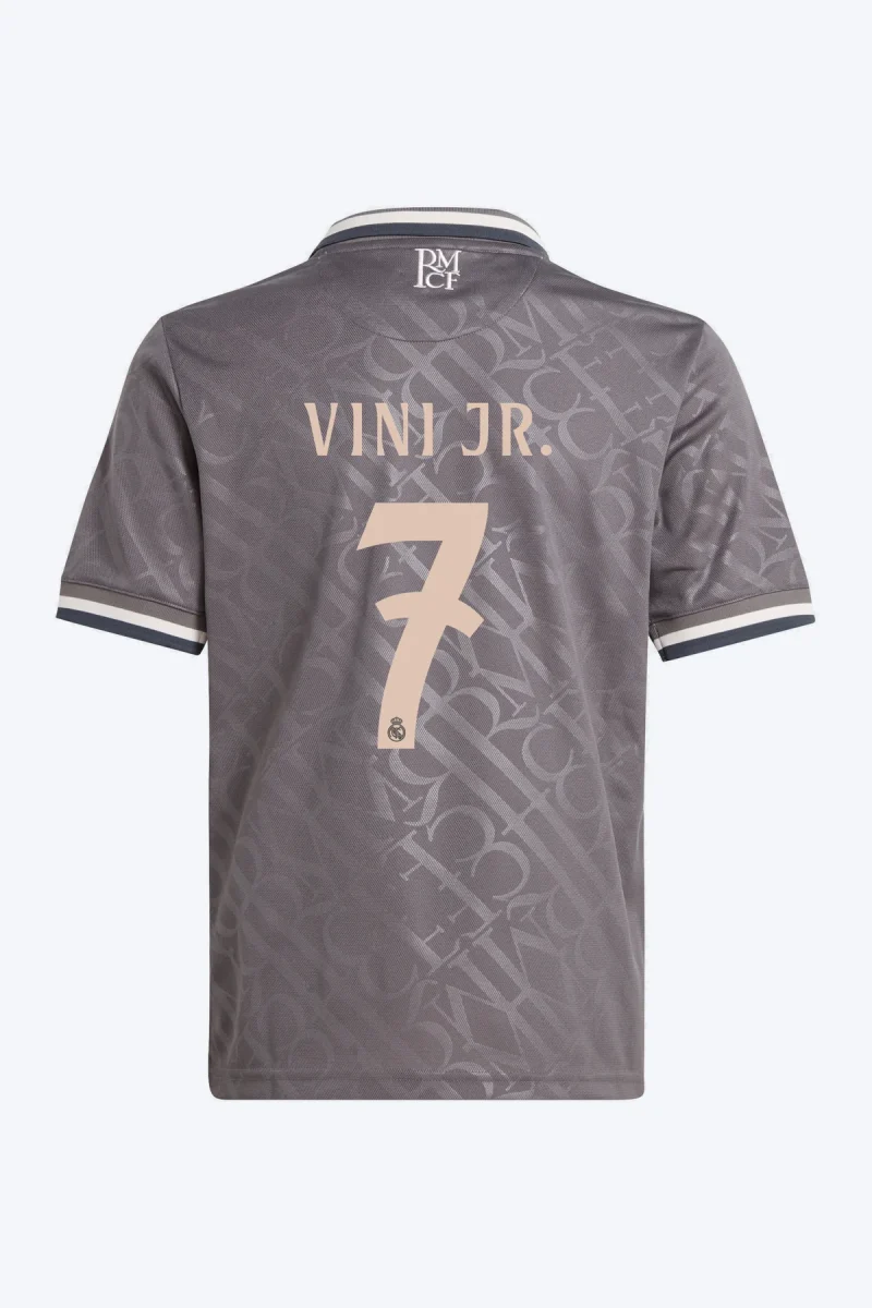Vini Jr. 7 Voetbalshirt - Real Madrid 24/25 Derde Kids