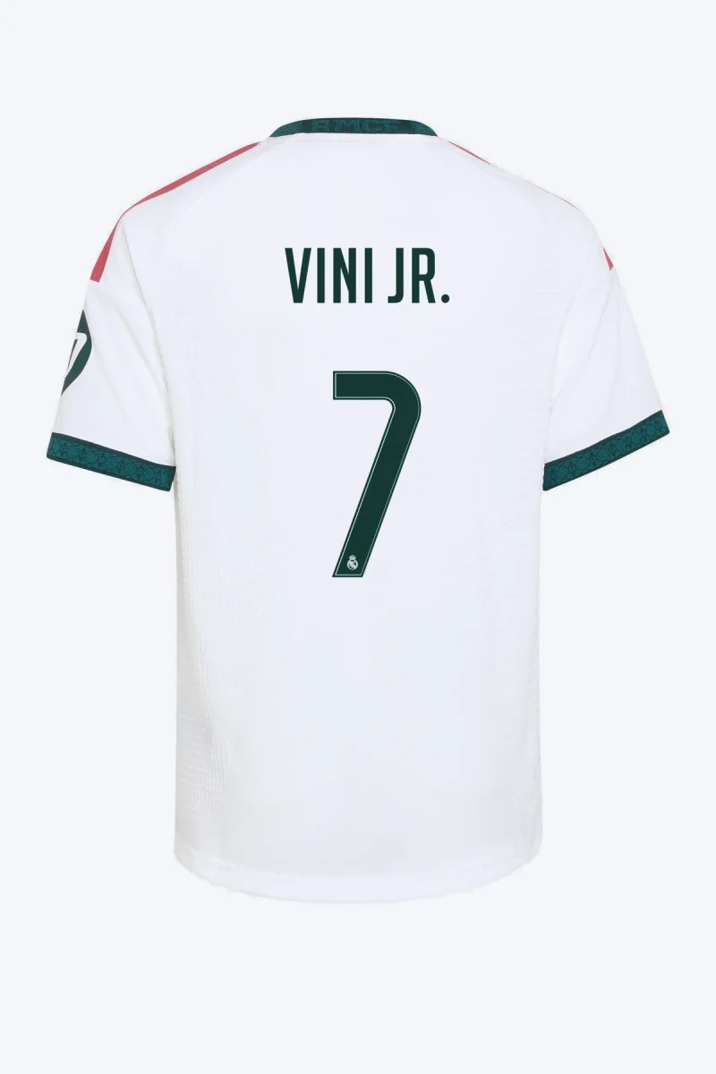 Vini Jr. 7 Voetbalshirt - Real Madrid 26/27 Thuis Authentic Kids