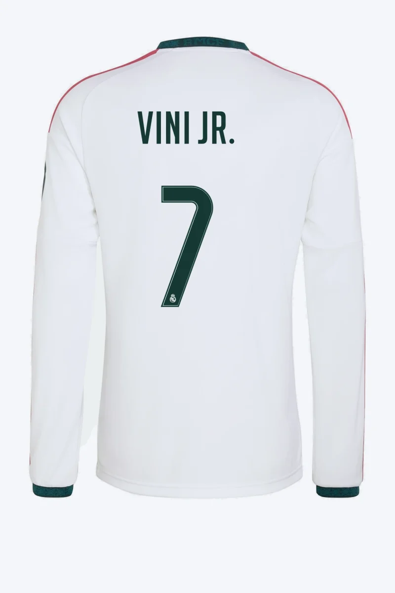 Vini Jr. 7 Voetbalshirt - Real Madrid 26/27 Thuis Lange Mouw