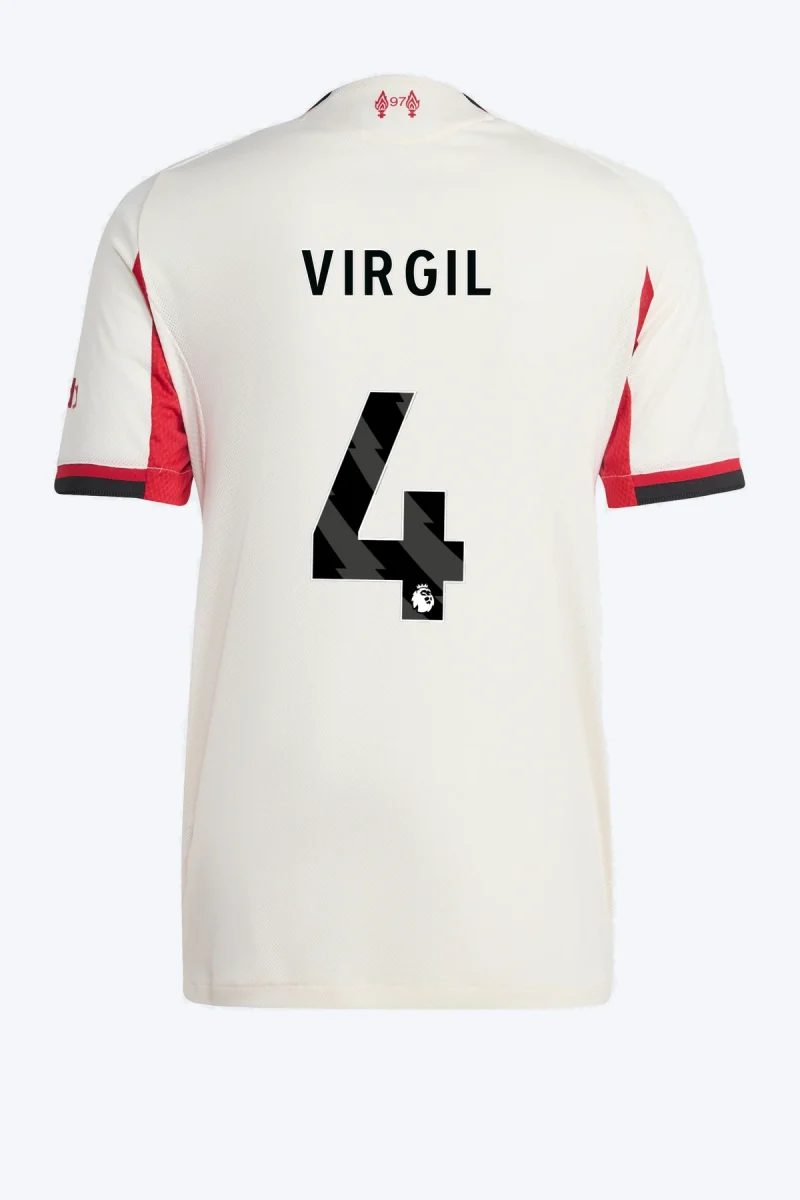 Virgil 4 Voetbalshirt - Liverpool FC 25/26 Uit Authentic