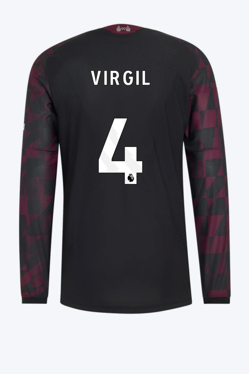 Virgil 4 Voetbalshirt - Liverpool FC 26/27 Derde Authentic Longsleeve