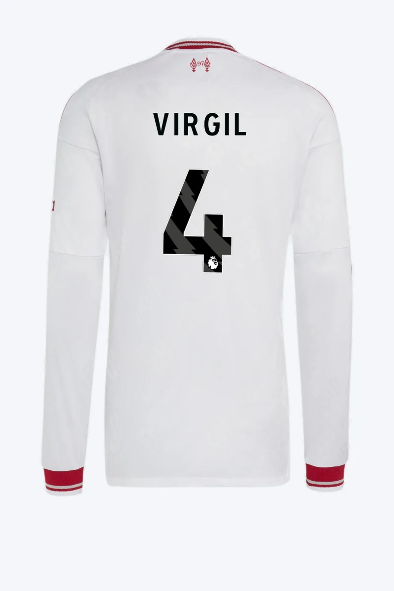 Virgil 4 Voetbalshirt - Liverpool FC 26/27 Uit Authentic Longsleeve