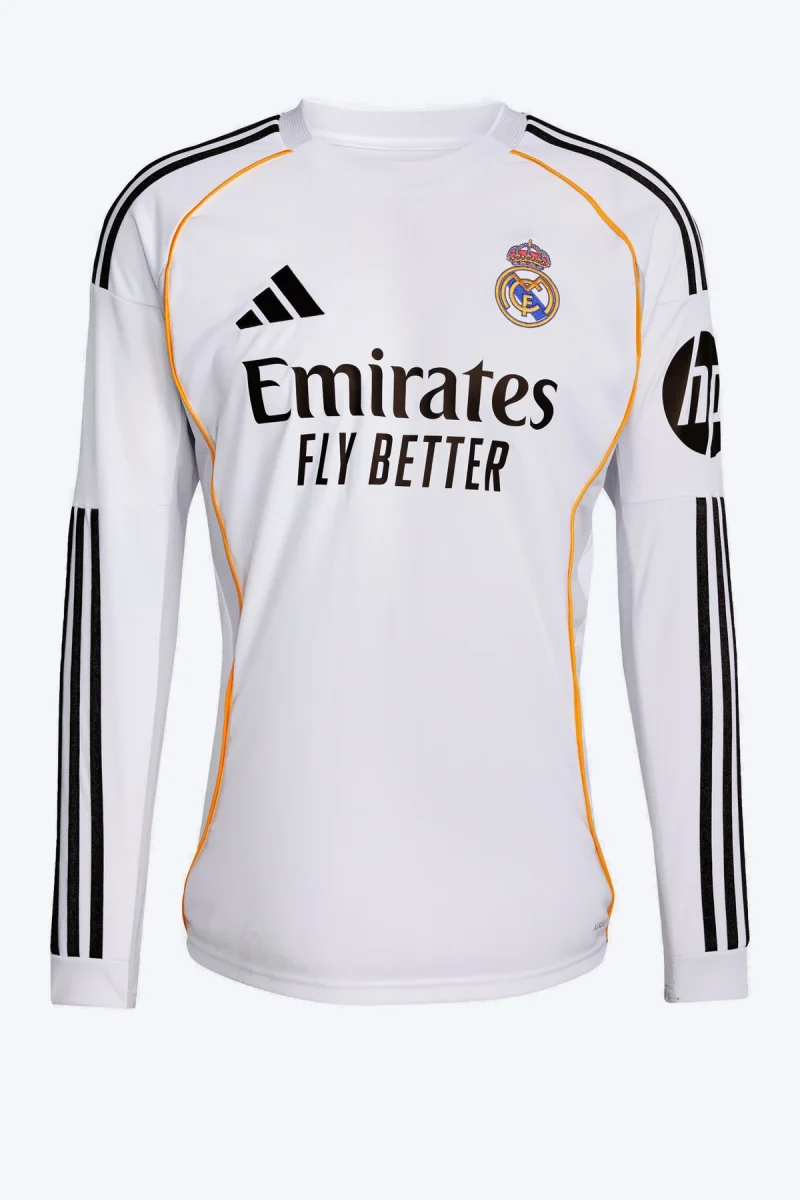Voetbalshirt - Real Madrid 25/26 Lange Mouw Thuis