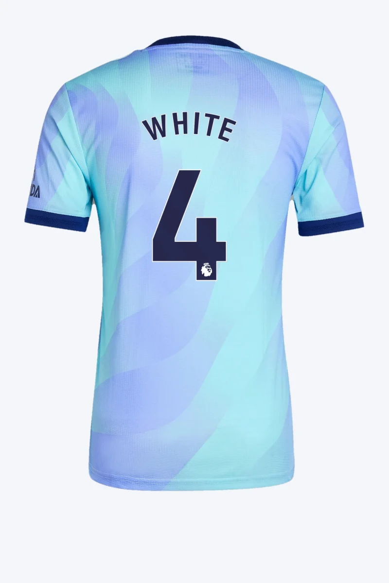 White 4 Voetbalshirt - Arsenal 24/25 Derde Authentic