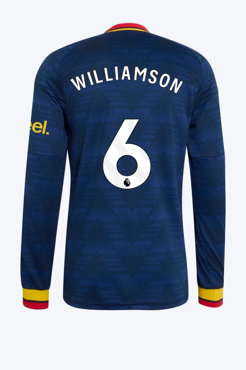 Williamson 6 Voetbalshirt - Arsenal FC 26/27 Uit Longsleeve