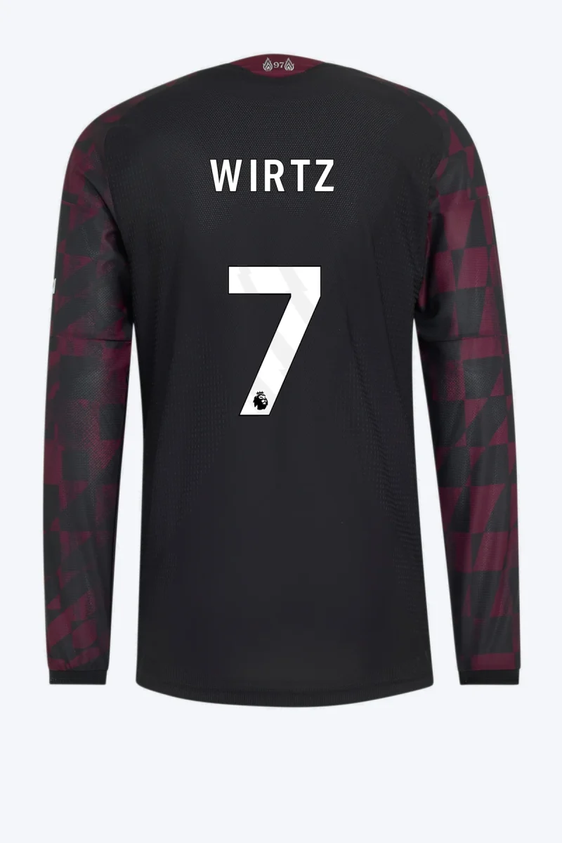 Wirtz 7 Voetbalshirt - Liverpool FC 26/27 Derde Authentic Longsleeve