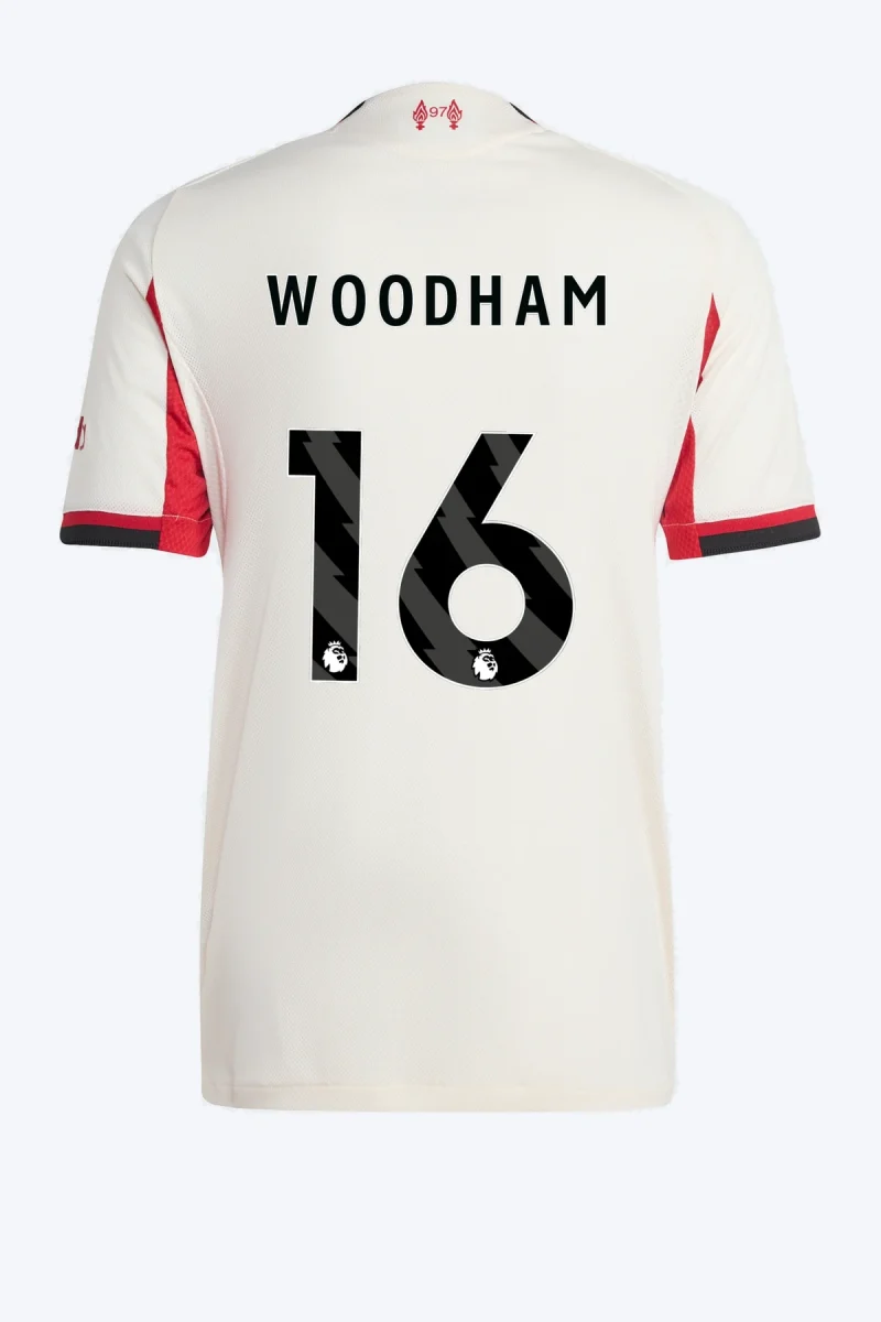 Woodham 16 Voetbalshirt - Liverpool FC 25/26 Uit Authentic