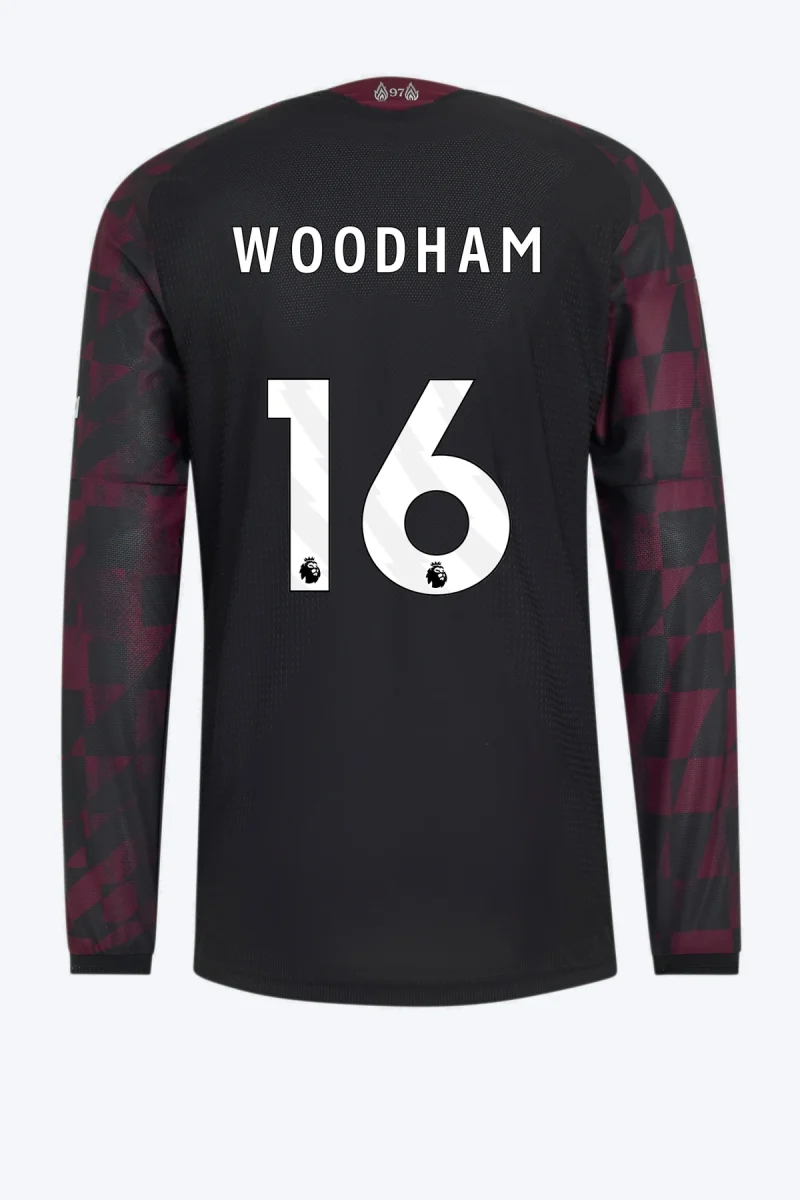 Woodham 16 Voetbalshirt - Liverpool FC 26/27 Derde Authentic Longsleeve