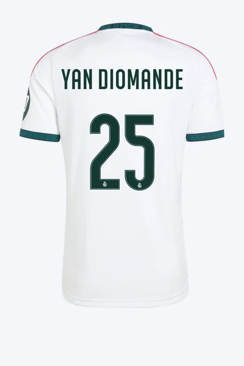 Yan Diomande 25 Voetbalshirt - Real Madrid 26/27 Thuis