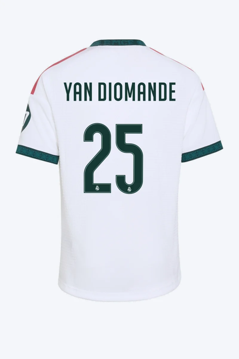 Yan Diomande 25 Voetbalshirt - Real Madrid 26/27 Thuis Kids