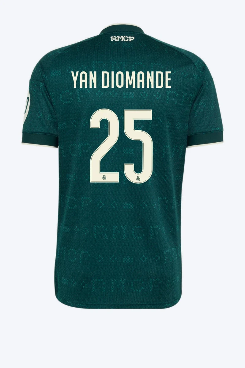 Yan Diomande 25 Voetbalshirt - Real Madrid 26/27 Uit