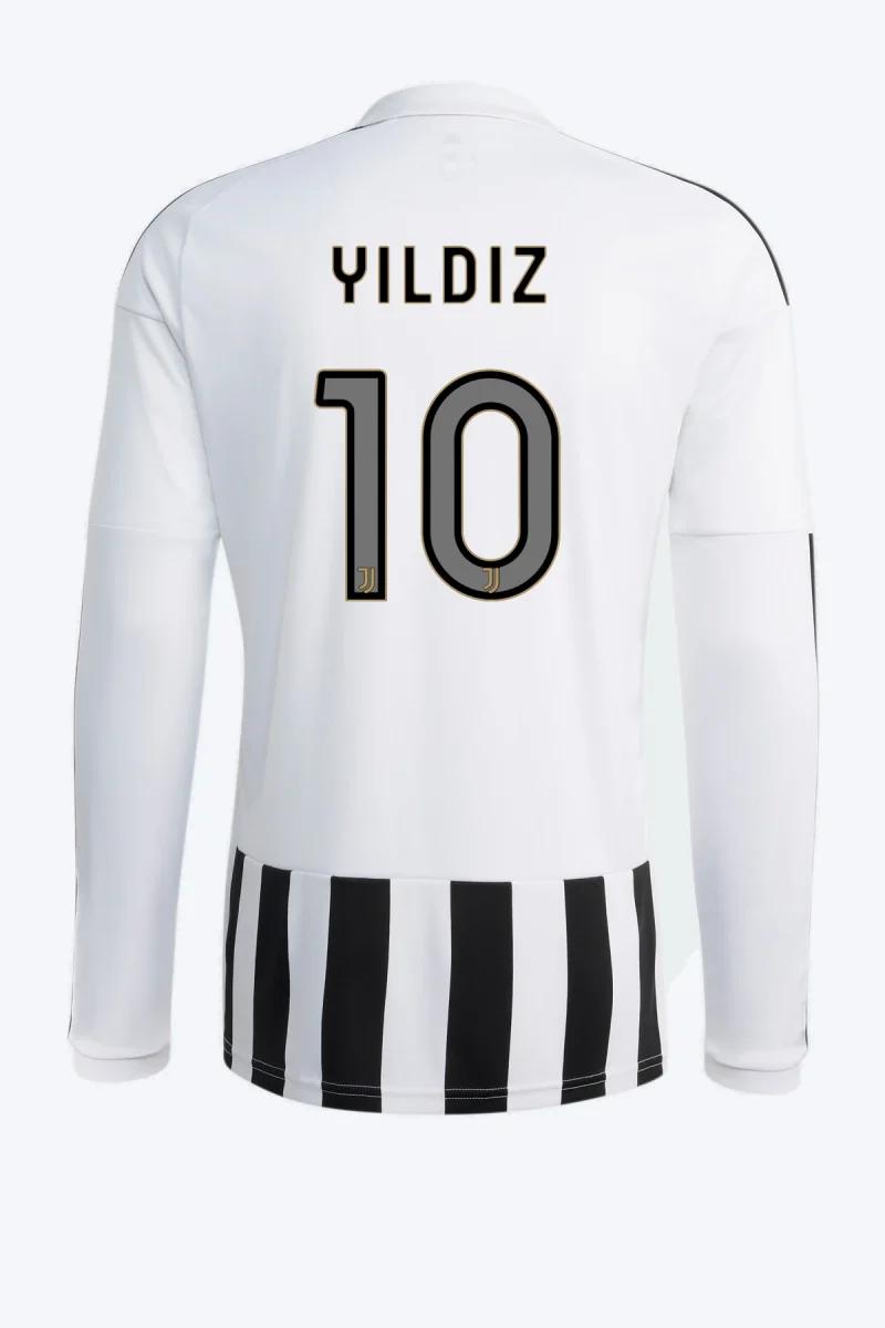 Yildiz 10 Voetbalshirt - Juventus 26/27 Thuis Lange Mouw