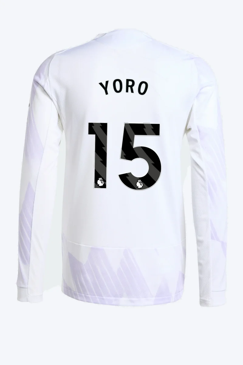 Yoro 15 Voetbalshirt - Manchester United 25/26 Lange Mouw Uit Authentic
