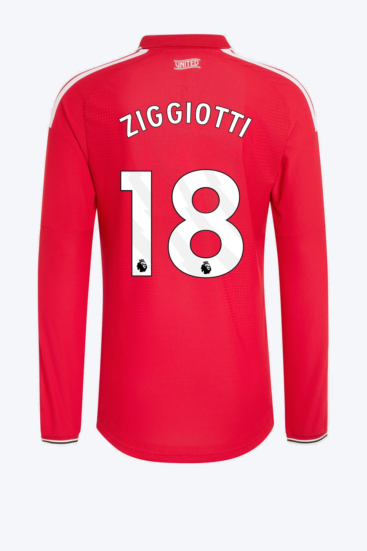 Ziggiotti 18 Voetbalshirt - Manchester United 26/27 Thuis Authentic Lange Mouw