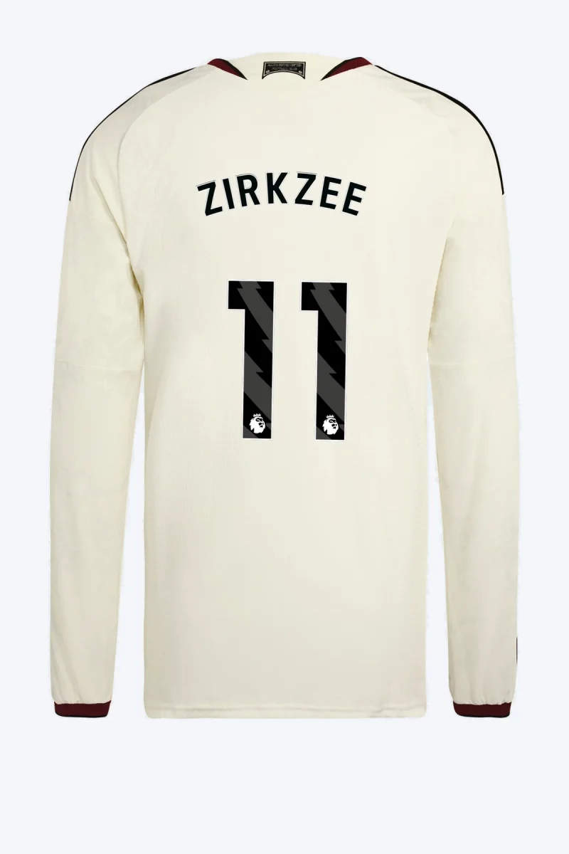Zirkzee 11 Voetbalshirt - Manchester United 26/27 Derde Authentic Longsleeve
