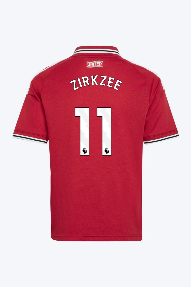 Zirkzee 11 Voetbalshirt - Manchester United 26/27 Thuis Kids