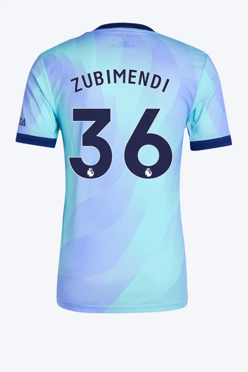 Zubimendi 36 Voetbalshirt - Arsenal 24/25 Derde Authentic