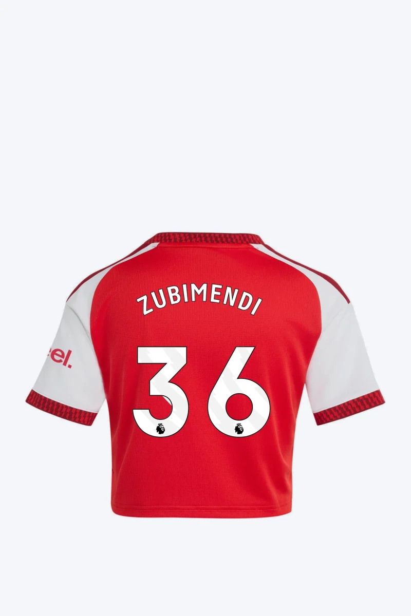 Zubimendi 36 Voetbalshirt - Arsenal FC 26/27 Thuis Cropped