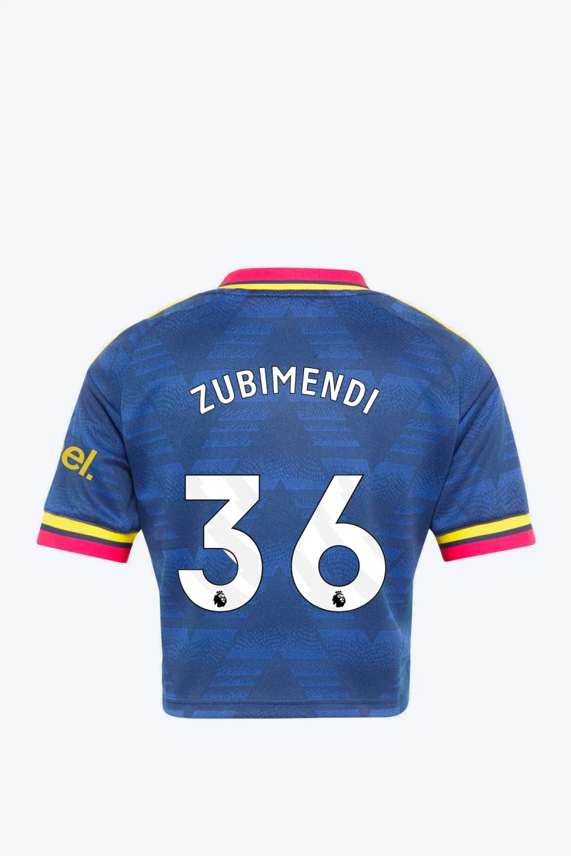 Zubimendi 36 Voetbalshirt - Arsenal FC 26/27 Uit Cropped