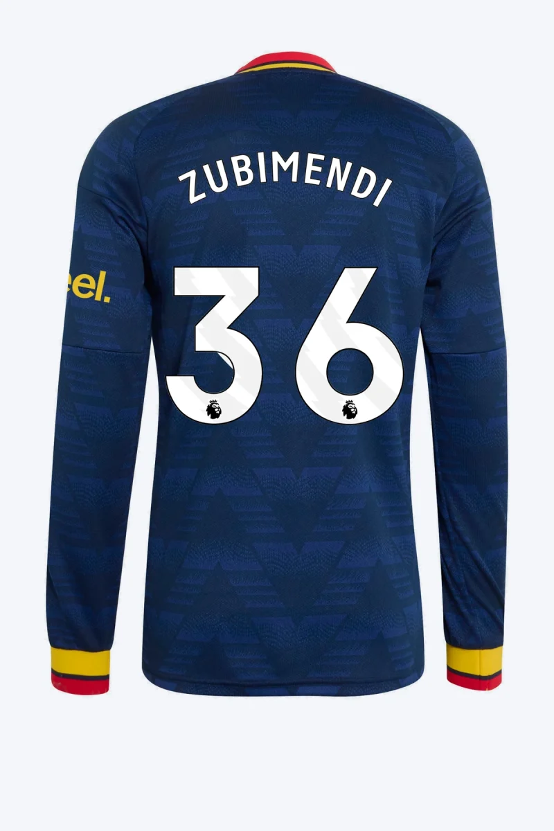 Zubimendi 36 Voetbalshirt - Arsenal FC 26/27 Uit Longsleeve